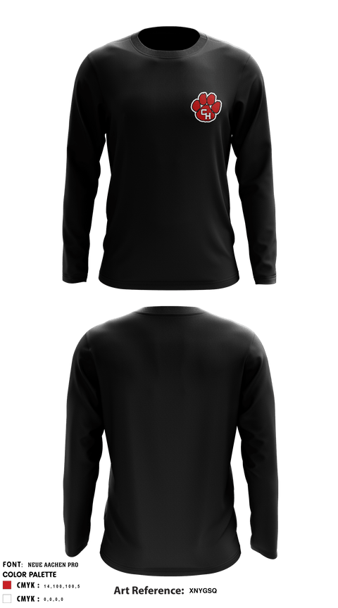 Colleyville Heritage High School Cheer 64869886 Long Sleeve Performance Shirt - 7