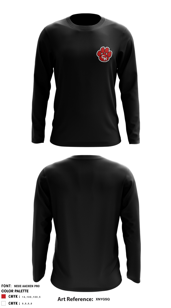 Colleyville Heritage High School Cheer 64869886 Long Sleeve Performance Shirt - 7