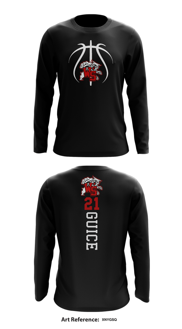Westerville South 675348 Long Sleeve Performance Shirt - 1