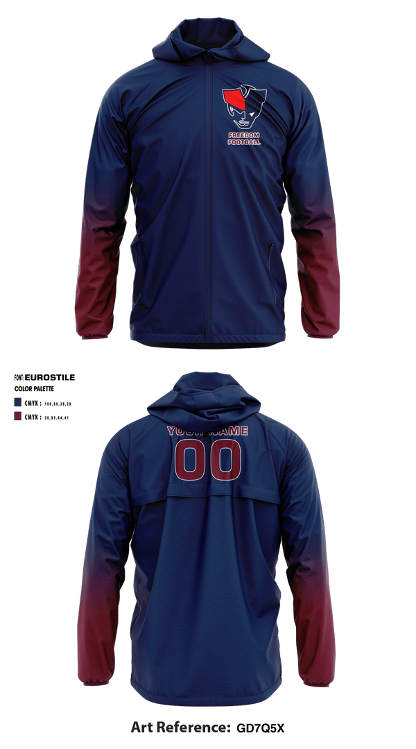 Freedom High School Football 72021125 Windbreaker - 3