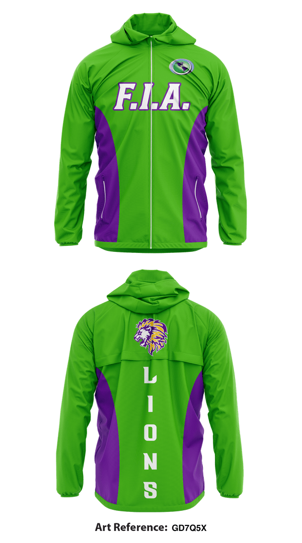 Faith In Action Ministries & Athletics 82966824 Windbreaker - 1