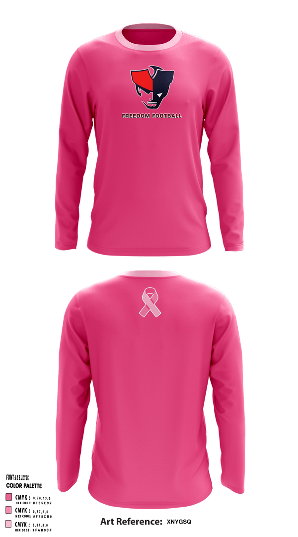 Long Sleeve Performance Shirt, Freedom High School Football, Football, Teamtime, Team time, sublimation, custom sports apparel, team uniforms, spirit wear, spiritwear, sports uniforms, custom shirts, team store, custom team store, fundraiser sports, apparel fundraiser