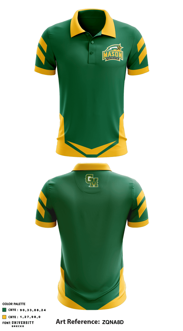 Short Sleeve Performance Polo, George Mason University, Golf, Teamtime, Team time, sublimation, custom sports apparel, team uniforms, spirit wear, spiritwear, sports uniforms, custom shirts, team store, custom team store, fundraiser sports, apparel fundraiser