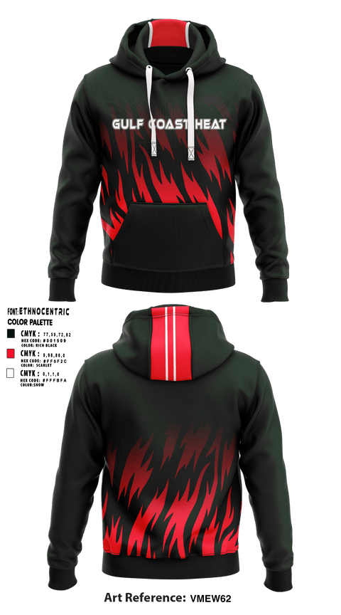 Hoodie, Gulf Coast Heat, Women's Basketball, Teamtime, Team time, sublimation, custom sports apparel, team uniforms, spirit wear, spiritwear, sports uniforms, custom shirts, team store, custom team store, fundraiser sports, apparel fundraiser