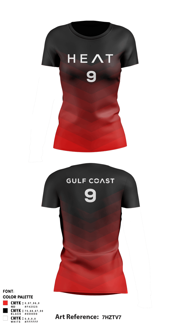 Women's Short Sleeve Vneck Shirt, Gulf Coast Heat Volleyball, Men's Volleyball, Teamtime, Team time, sublimation, custom sports apparel, team uniforms, spirit wear, spiritwear, sports uniforms, custom shirts, team store, custom team store, fundraiser sports, apparel fundraiser