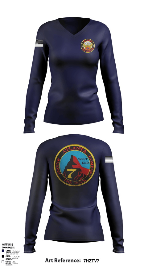 Women's Long Sleeve Vneck Shirt, , Fire Department, Teamtime, Team time, sublimation, custom sports apparel, team uniforms, spirit wear, spiritwear, sports uniforms, custom shirts, team store, custom team store, fundraiser sports, apparel fundraiser