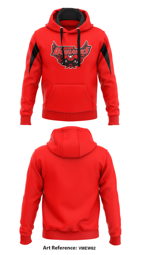 Hoodie, Iowa Warhawks, Football, Teamtime, Team time, sublimation, custom sports apparel, team uniforms, spirit wear, spiritwear, sports uniforms, custom shirts, team store, custom team store, fundraiser sports, apparel fundraiser