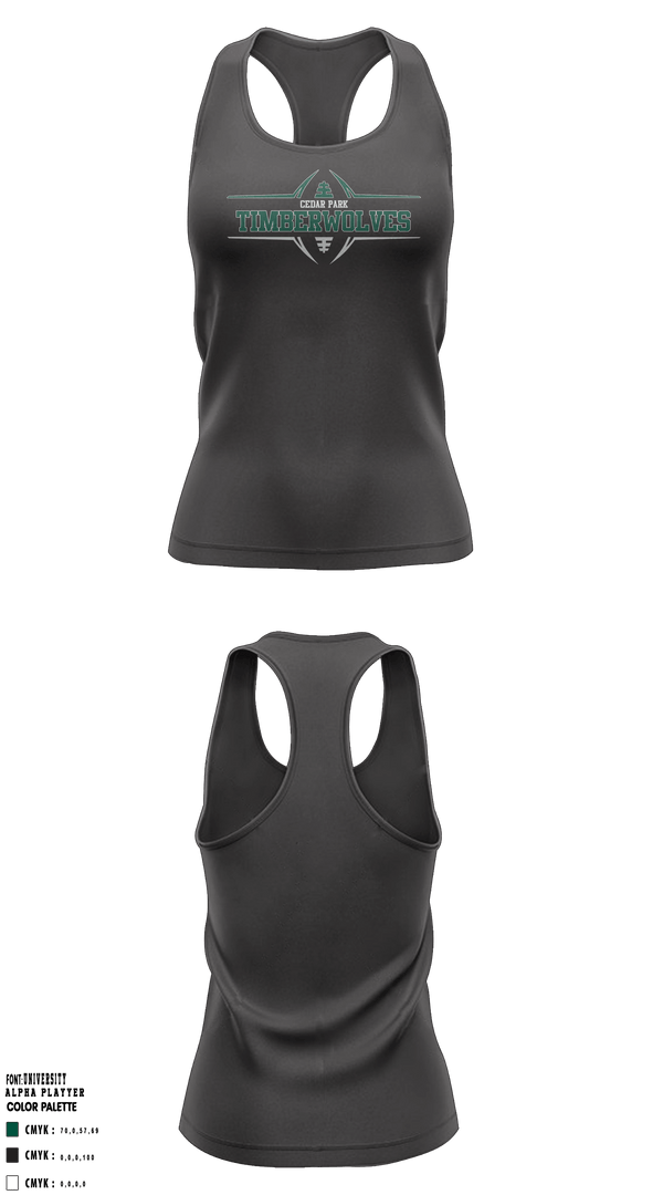 Tank Top, Cedar Park Timberwolves, Football, Teamtime, Team time, sublimation, custom sports apparel, team uniforms, spirit wear, spiritwear, sports uniforms, custom shirts, team store, custom team store, fundraiser sports, apparel fundraiser