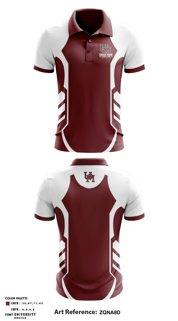 Short Sleeve Performance Polo, Union Mine High School Wrestling, Wrestling, Teamtime, Team time, sublimation, custom sports apparel, team uniforms, spirit wear, spiritwear, sports uniforms, custom shirts, team store, custom team store, fundraiser sports, apparel fundraiser
