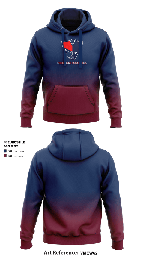 Hoodie, Freedom High School Football, Football, Teamtime, Team time, sublimation, custom sports apparel, team uniforms, spirit wear, spiritwear, sports uniforms, custom shirts, team store, custom team store, fundraiser sports, apparel fundraiser