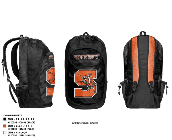 Gear Bag, Stoughton High School Wrestling, Wrestling, Teamtime, Team time, sublimation, custom sports apparel, team uniforms, spirit wear, spiritwear, sports uniforms, custom shirts, team store, custom team store, fundraiser sports, apparel fundraiser