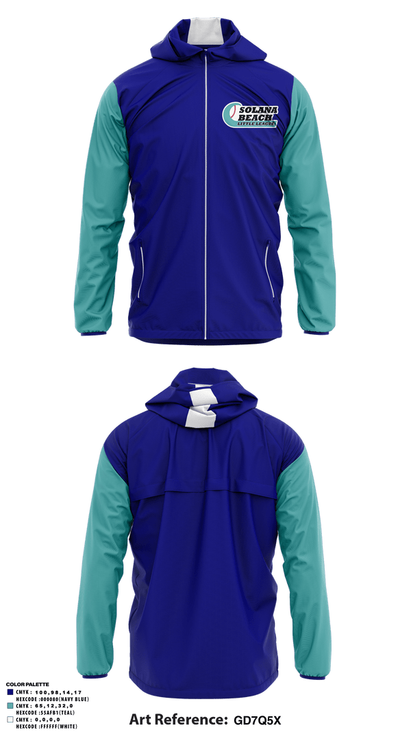 Windbreaker, Solana Beach Little League, Baseball, Teamtime, Team time, sublimation, custom sports apparel, team uniforms, spirit wear, spiritwear, sports uniforms, custom shirts, team store, custom team store, fundraiser sports, apparel fundraiser