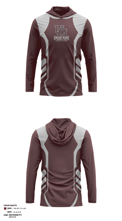 Hoodie, Union Mine High School Wrestling, Wrestling, Teamtime, Team time, sublimation, custom sports apparel, team uniforms, spirit wear, spiritwear, sports uniforms, custom shirts, team store, custom team store, fundraiser sports, apparel fundraiser