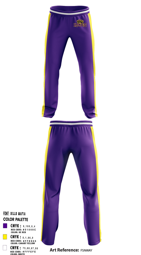 Sweatpants, Alexandria Kings Basketball, Men's Basketball, Teamtime, Team time, sublimation, custom sports apparel, team uniforms, spirit wear, spiritwear, sports uniforms, custom shirts, team store, custom team store, fundraiser sports, apparel fundraiser