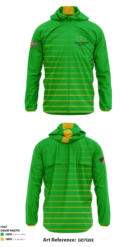 Windbreaker, Roosevelt High School Water Polo, School Spirit Store, Teamtime, Team time, sublimation, custom sports apparel, team uniforms, spirit wear, spiritwear, sports uniforms, custom shirts, team store, custom team store, fundraiser sports, apparel fundraiser