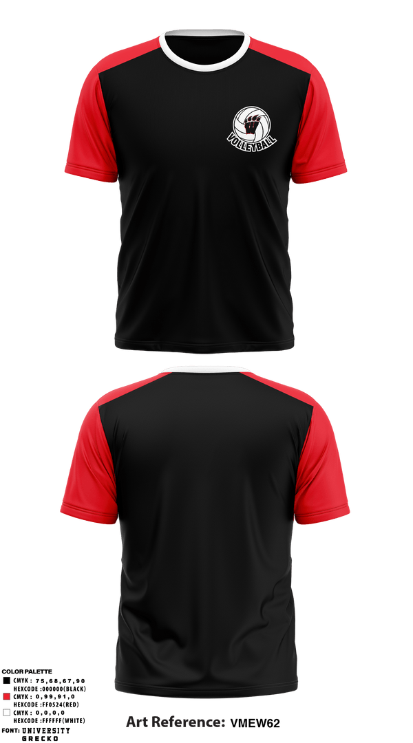 Short Sleeve Performance Shirt, Weaver Bearcats, Women's Volleyball, Teamtime, Team time, sublimation, custom sports apparel, team uniforms, spirit wear, spiritwear, sports uniforms, custom shirts, team store, custom team store, fundraiser sports, apparel fundraiser