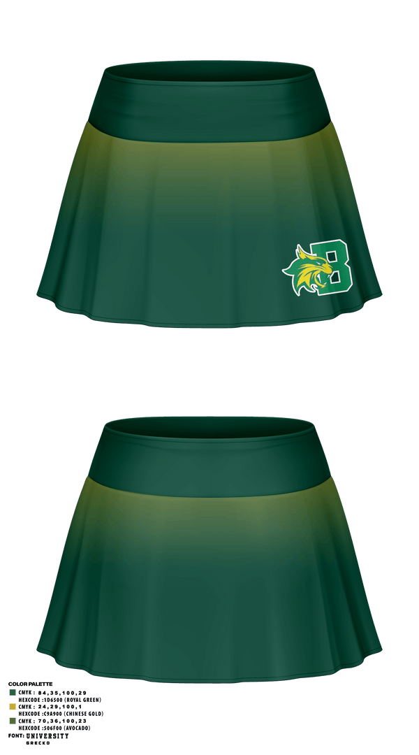 Skort, Bobcat Tennis, Tennis, Teamtime, Team time, sublimation, custom sports apparel, team uniforms, spirit wear, spiritwear, sports uniforms, custom shirts, team store, custom team store, fundraiser sports, apparel fundraiser
