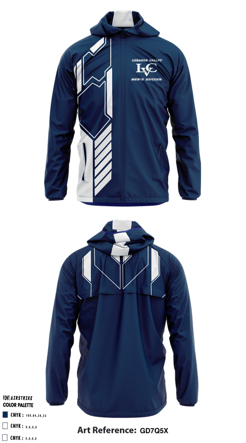 Windbreaker, Lebanon Valley College Soccer, Men's Soccer, Teamtime, Team time, sublimation, custom sports apparel, team uniforms, spirit wear, spiritwear, sports uniforms, custom shirts, team store, custom team store, fundraiser sports, apparel fundraiser