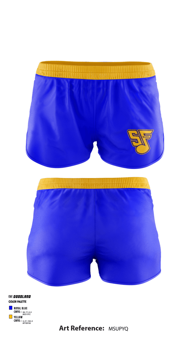 Women's Shorts, South Farmington Blues, Softball, Teamtime, Team time, sublimation, custom sports apparel, team uniforms, spirit wear, spiritwear, sports uniforms, custom shirts, team store, custom team store, fundraiser sports, apparel fundraiser