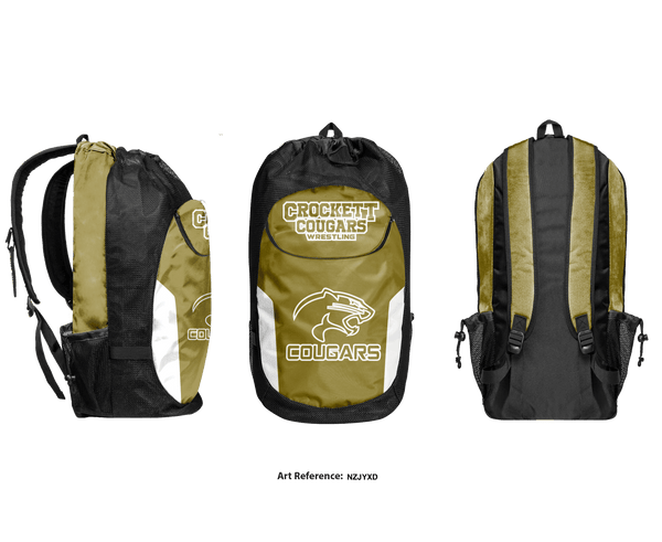 Gear Bag, Crockett High School Wrestling, Wrestling, Teamtime, Team time, sublimation, custom sports apparel, team uniforms, spirit wear, spiritwear, sports uniforms, custom shirts, team store, custom team store, fundraiser sports, apparel fundraiser