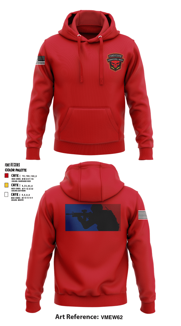 Hoodie, Cyndicate Operational Group, E-Sports, Teamtime, Team time, sublimation, custom sports apparel, team uniforms, spirit wear, spiritwear, sports uniforms, custom shirts, team store, custom team store, fundraiser sports, apparel fundraiser