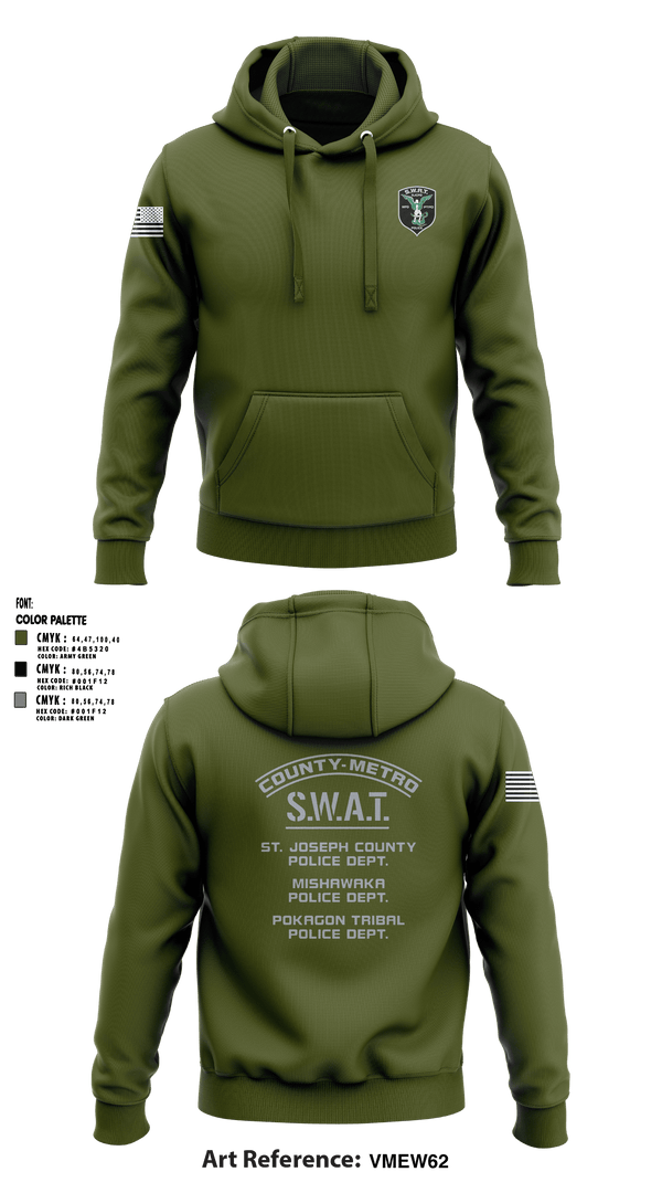 Hoodie, St. Joseph County SWAT, , Teamtime, Team time, sublimation, custom sports apparel, team uniforms, spirit wear, spiritwear, sports uniforms, custom shirts, team store, custom team store, fundraiser sports, apparel fundraiser