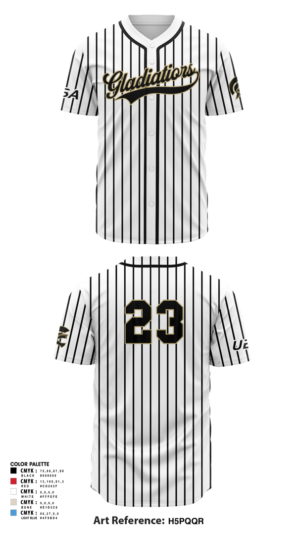 Full Button Baseball Jersey, Gladiator Gold, Baseball, Teamtime, Team time, sublimation, custom sports apparel, team uniforms, spirit wear, spiritwear, sports uniforms, custom shirts, team store, custom team store, fundraiser sports, apparel fundraiser