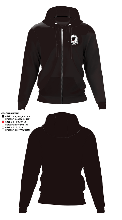 Zip Hoodie, Weaver Bearcats, Women's Volleyball, Teamtime, Team time, sublimation, custom sports apparel, team uniforms, spirit wear, spiritwear, sports uniforms, custom shirts, team store, custom team store, fundraiser sports, apparel fundraiser