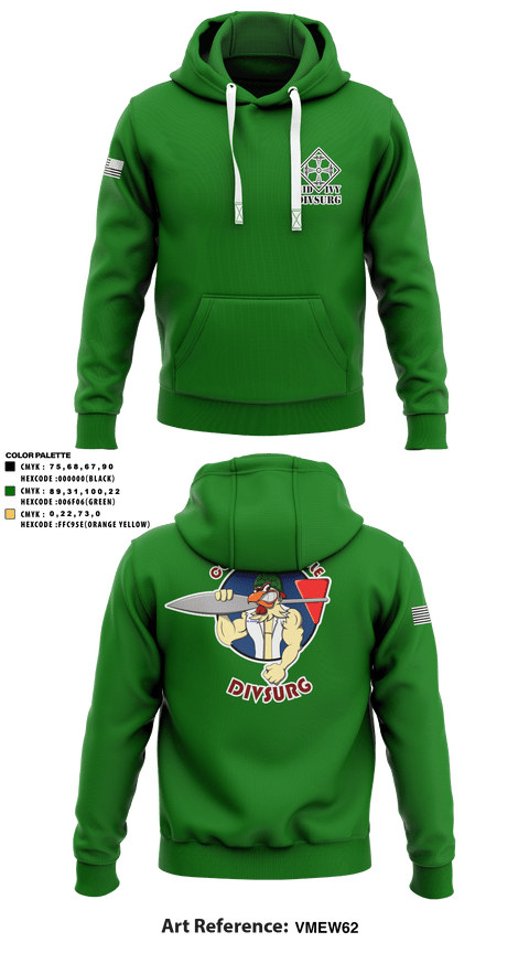 Hoodie, DIVSURG, 4ID, Army, Teamtime, Team time, sublimation, custom sports apparel, team uniforms, spirit wear, spiritwear, sports uniforms, custom shirts, team store, custom team store, fundraiser sports, apparel fundraiser