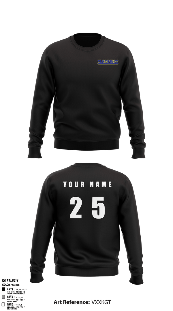 Crew Neck Sweatshirt, Slammers FP, Softball, Teamtime, Team time, sublimation, custom sports apparel, team uniforms, spirit wear, spiritwear, sports uniforms, custom shirts, team store, custom team store, fundraiser sports, apparel fundraiser