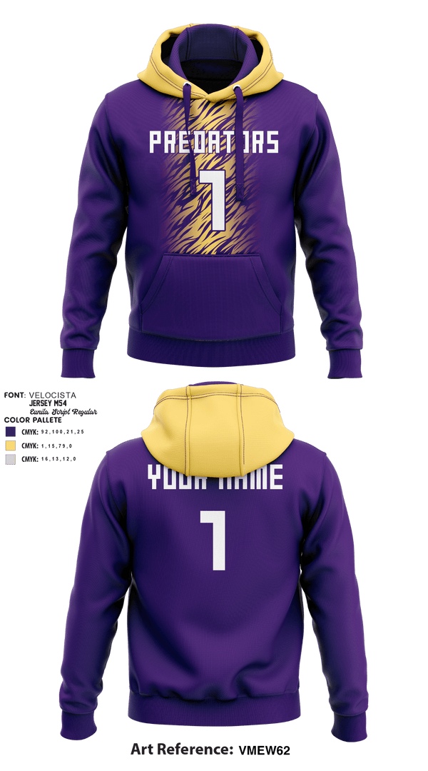 Hoodie, San Antonio Predators, Football, Teamtime, Team time, sublimation, custom sports apparel, team uniforms, spirit wear, spiritwear, sports uniforms, custom shirts, team store, custom team store, fundraiser sports, apparel fundraiser
