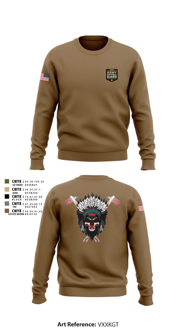 Crew Neck Sweatshirt, , Army, Teamtime, Team time, sublimation, custom sports apparel, team uniforms, spirit wear, spiritwear, sports uniforms, custom shirts, team store, custom team store, fundraiser sports, apparel fundraiser