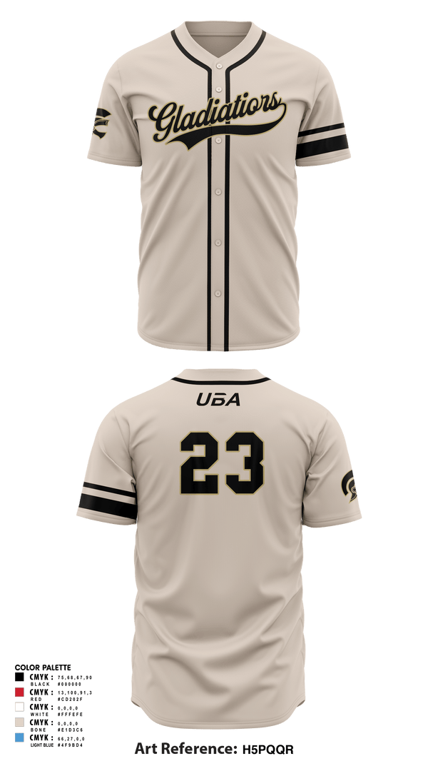 Full Button Baseball Jersey, Gladiator Gold, Baseball, Teamtime, Team time, sublimation, custom sports apparel, team uniforms, spirit wear, spiritwear, sports uniforms, custom shirts, team store, custom team store, fundraiser sports, apparel fundraiser