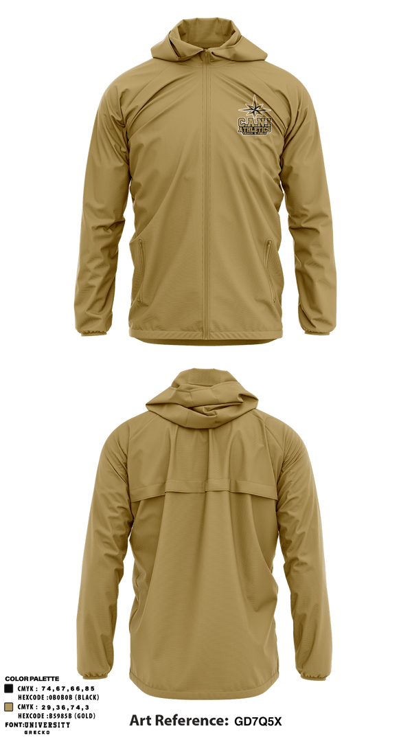 Windbreaker, C.A.N.I Athletics Track & Field, Track & Field, Teamtime, Team time, sublimation, custom sports apparel, team uniforms, spirit wear, spiritwear, sports uniforms, custom shirts, team store, custom team store, fundraiser sports, apparel fundraiser