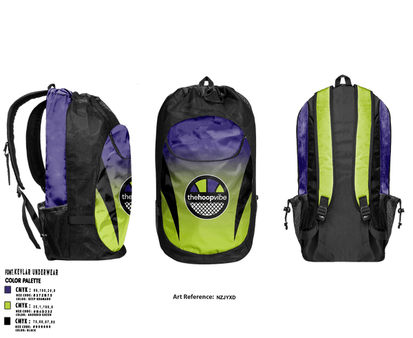 Gear Bag, The Hoop Vibe, Men's Basketball, Teamtime, Team time, sublimation, custom sports apparel, team uniforms, spirit wear, spiritwear, sports uniforms, custom shirts, team store, custom team store, fundraiser sports, apparel fundraiser