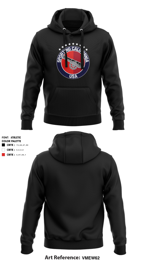 Hoodie, Sporting California USA, Men's Soccer, Teamtime, Team time, sublimation, custom sports apparel, team uniforms, spirit wear, spiritwear, sports uniforms, custom shirts, team store, custom team store, fundraiser sports, apparel fundraiser