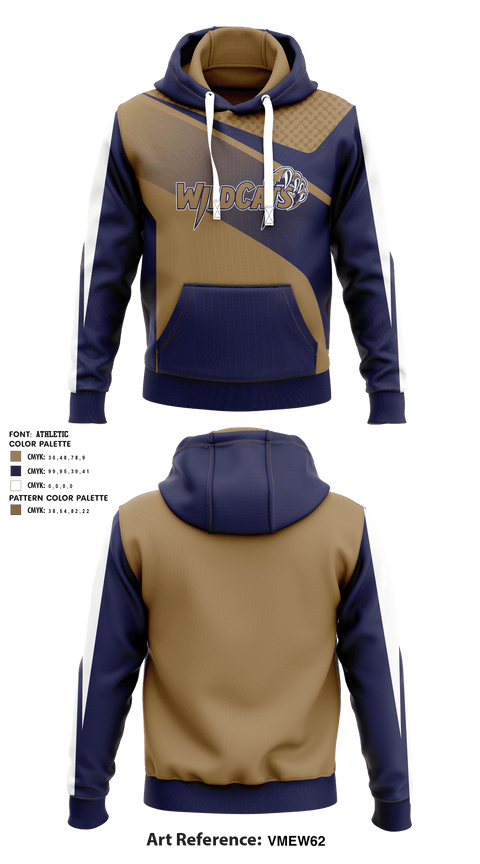 Hoodie, Leonardtown Wildcats Football and Cheer, Football, Teamtime, Team time, sublimation, custom sports apparel, team uniforms, spirit wear, spiritwear, sports uniforms, custom shirts, team store, custom team store, fundraiser sports, apparel fundraiser