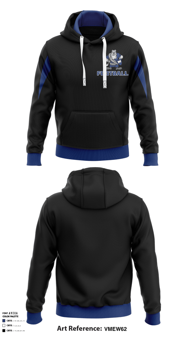 Hoodie, Miami Wardogs Youth Football, Football, Teamtime, Team time, sublimation, custom sports apparel, team uniforms, spirit wear, spiritwear, sports uniforms, custom shirts, team store, custom team store, fundraiser sports, apparel fundraiser