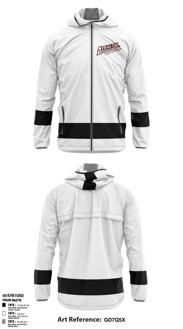 Windbreaker, Stealth Softball Org, Softball, Teamtime, Team time, sublimation, custom sports apparel, team uniforms, spirit wear, spiritwear, sports uniforms, custom shirts, team store, custom team store, fundraiser sports, apparel fundraiser