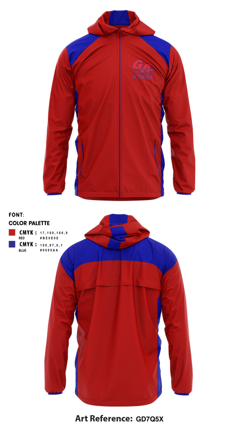 Windbreaker, Ga Power Fastpitch Organization, Softball, Teamtime, Team time, sublimation, custom sports apparel, team uniforms, spirit wear, spiritwear, sports uniforms, custom shirts, team store, custom team store, fundraiser sports, apparel fundraiser