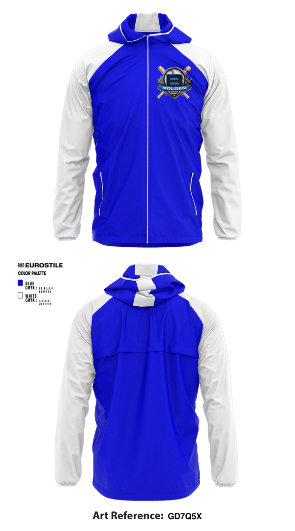Windbreaker, Bolden Little League, Baseball, Teamtime, Team time, sublimation, custom sports apparel, team uniforms, spirit wear, spiritwear, sports uniforms, custom shirts, team store, custom team store, fundraiser sports, apparel fundraiser