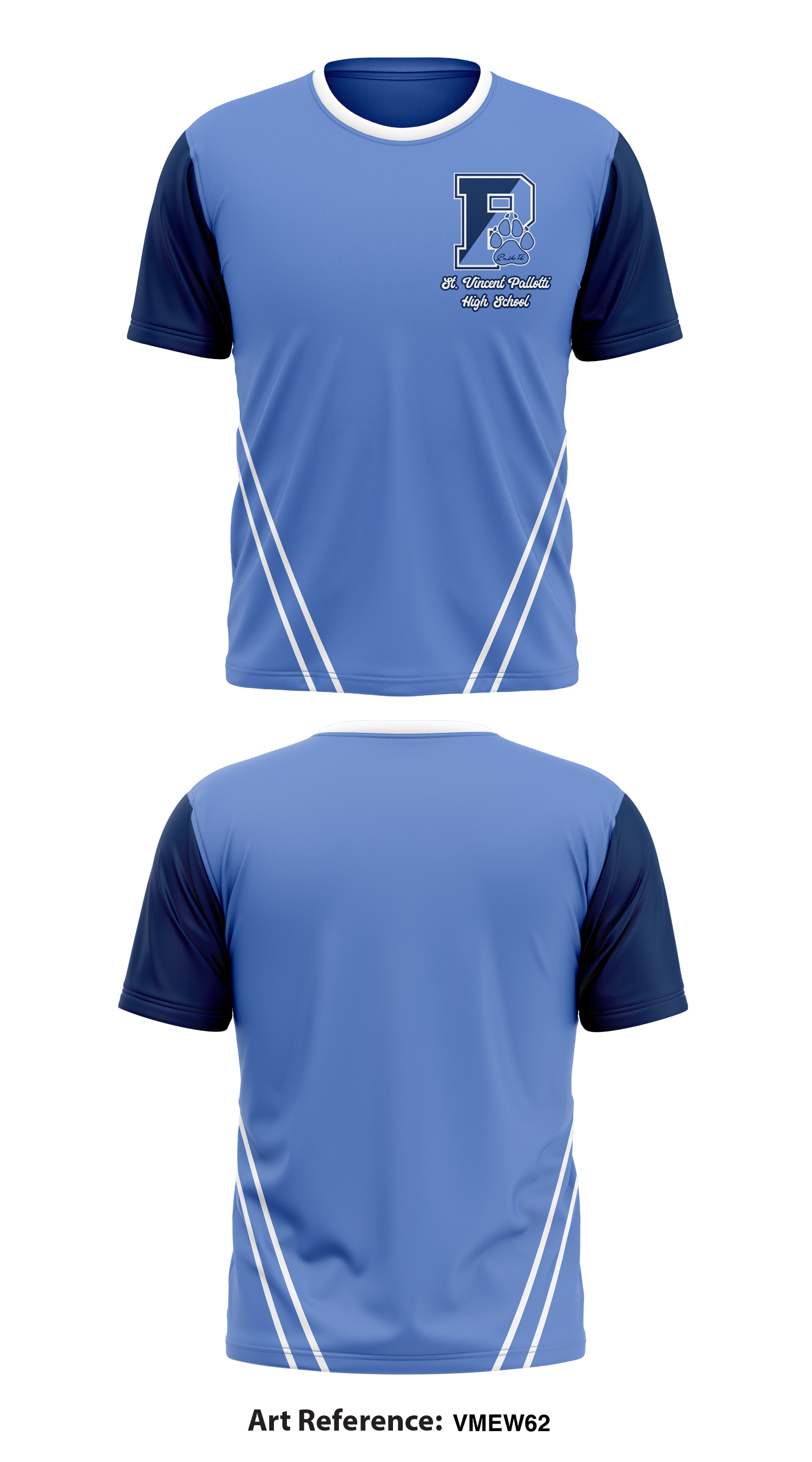 Cricket Sports Jersey Blue V-neck Design Sublimated Shirt Only