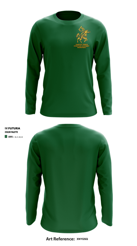 Long Sleeve Shooting Shirt, Harvest Temple Christian Academy Junior High School Basketball, Men's Basketball, Teamtime, Team time, sublimation, custom sports apparel, team uniforms, spirit wear, spiritwear, sports uniforms, custom shirts, team store, custom team store, fundraiser sports, apparel fundraiser