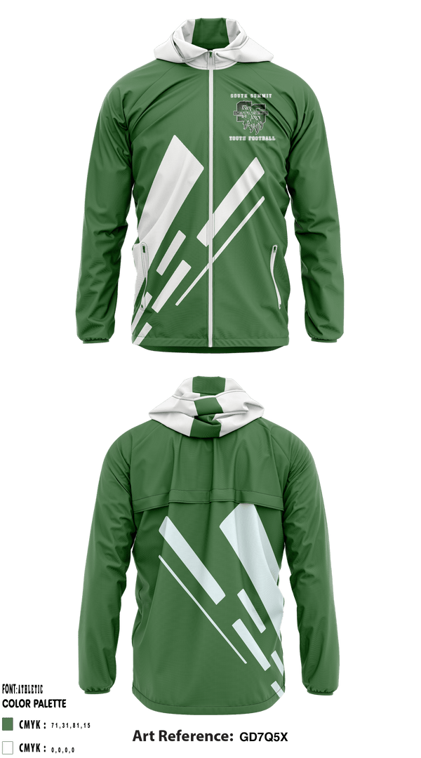 Windbreaker, South Summit youth football, Football, Teamtime, Team time, sublimation, custom sports apparel, team uniforms, spirit wear, spiritwear, sports uniforms, custom shirts, team store, custom team store, fundraiser sports, apparel fundraiser