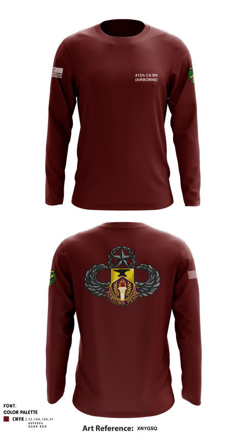 Long Sleeve Performance Shirt, 412TH CA BN, , Teamtime, Team time, sublimation, custom sports apparel, team uniforms, spirit wear, spiritwear, sports uniforms, custom shirts, team store, custom team store, fundraiser sports, apparel fundraiser