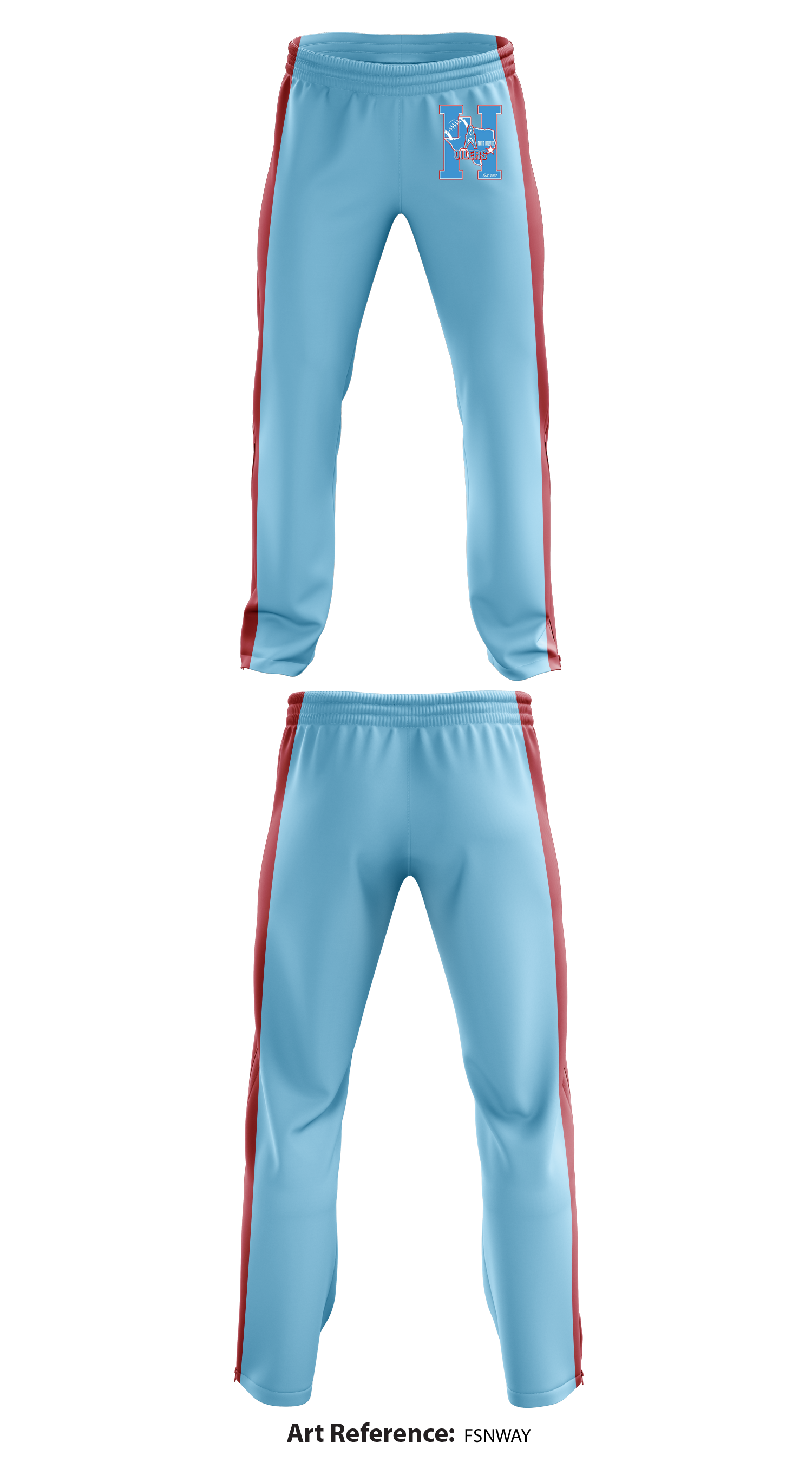 North Houston Oilers Youth Football 95355392 Sweatpants - 1 – Teamtime