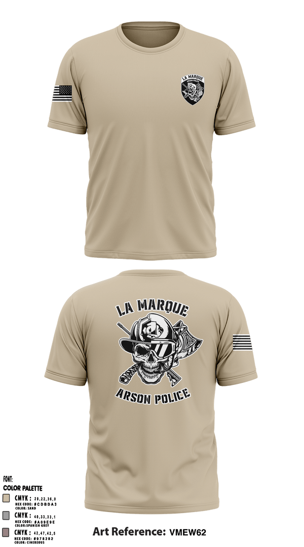 Short Sleeve Performance Shirt, La Marque Arson Police, , Teamtime, Team time, sublimation, custom sports apparel, team uniforms, spirit wear, spiritwear, sports uniforms, custom shirts, team store, custom team store, fundraiser sports, apparel fundraiser
