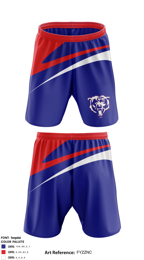 Athletic Shorts With Pockets, West Beaumont Bruins Intermediate Football League, Football, Teamtime, Team time, sublimation, custom sports apparel, team uniforms, spirit wear, spiritwear, sports uniforms, custom shirts, team store, custom team store, fundraiser sports, apparel fundraiser
