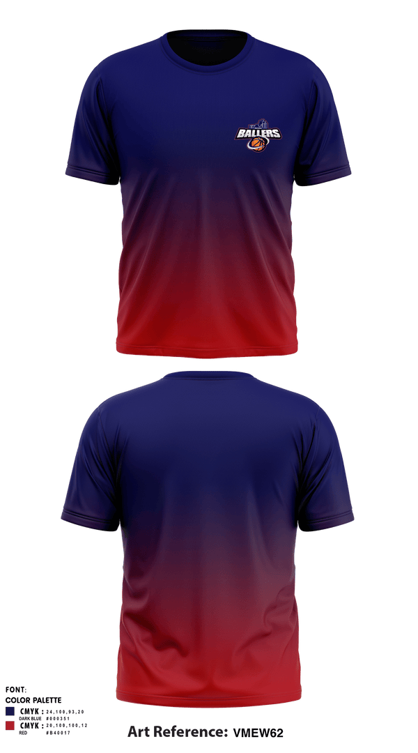 Short Sleeve Performance Shirt, Ballers Basketball, Men's Basketball, Teamtime, Team time, sublimation, custom sports apparel, team uniforms, spirit wear, spiritwear, sports uniforms, custom shirts, team store, custom team store, fundraiser sports, apparel fundraiser
