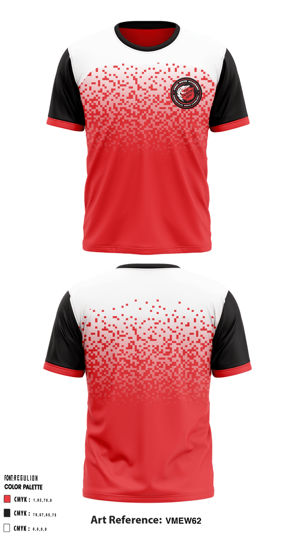 Short Sleeve Performance Shirt, Kroc Swim Academy, School Spirit Store, Teamtime, Team time, sublimation, custom sports apparel, team uniforms, spirit wear, spiritwear, sports uniforms, custom shirts, team store, custom team store, fundraiser sports, apparel fundraiser